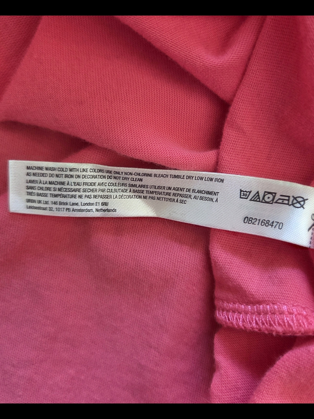 Free People FP Movement Inspire Buti Logo Cropped Tee, Hibiscus Coral Pink Large - Picture 6 of 6